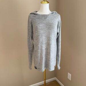 PAKA Light Grey Unisex Alpaca Sweater THE HOODIE Size Medium